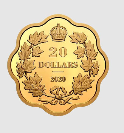 2020 $20 ICONIC MAPLE LEAVES (G) FINE SILVER COIN
