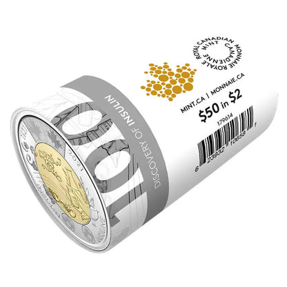 2021 $2 SPECIAL WRAP ROLL - 100TH ANNIVERSARY OF THE DISCOVERY OF INSULIN (UNCOLOURED)