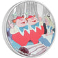 2021 1oz $2 ALICE IN WONDERLAND TWEEDLEDEE AND TWEEDLEDUM FINE SILVER COIN