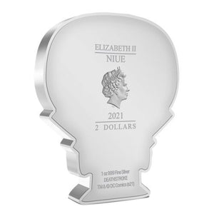 2021 1oz $2 FINE SILVER  CHIBI COIN - DEATHSTROKE
