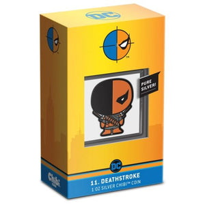 2021 1oz $2 FINE SILVER  CHIBI COIN - DEATHSTROKE