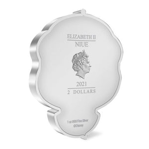 2021 1oz $2 DISNEY PRINCESS SNOW WHITE CHIBI FINE SILVER COIN