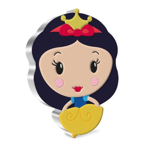 2021 1oz $2 DISNEY PRINCESS SNOW WHITE CHIBI FINE SILVER COIN