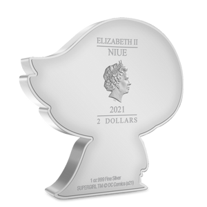2021 1oz $2 FINE SILVER  CHIBI COIN - SUPERGIRL
