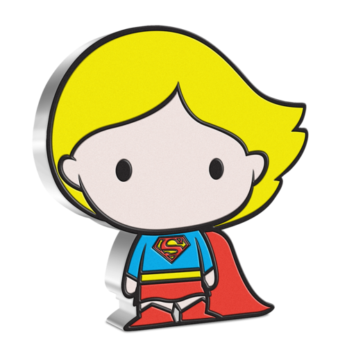 2021 1oz $2 FINE SILVER  CHIBI COIN - SUPERGIRL