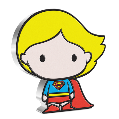 2021 1oz $2 FINE SILVER  CHIBI COIN - SUPERGIRL