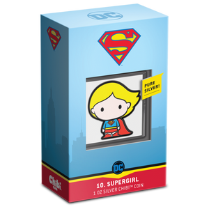2021 1oz $2 FINE SILVER  CHIBI COIN - SUPERGIRL