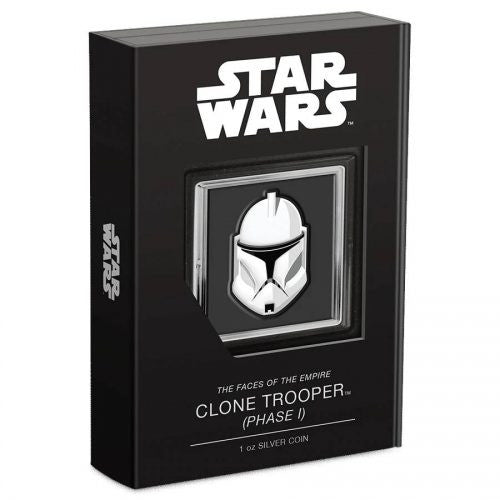 2022 1oz $2 STAR WARS CLONE  TROOPER (PHASE I) FINE SILVER COIN