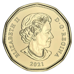 2021 1-DOLLAR COMMON LOONIE ROLL