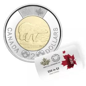 2021 2-DOLLAR FIRST STRIKE POLAR BEAR ROLL