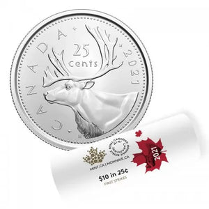 2021 25-CENT CARIBOU SPECIAL WRAP ROLL