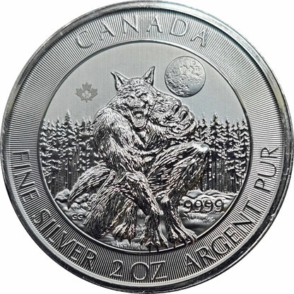 E-TRANSFER ONLY - 2021 2oz $10 FINE SILVER WEREWOLF BULLION COIN