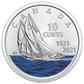 2021 10-CENT 3-COIN COLLECTION 100TH ANNIVERSARY OF BLUENOSE
