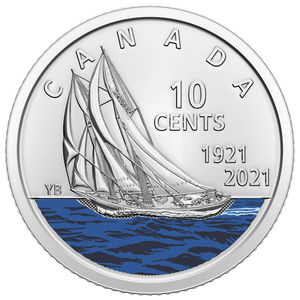 2021 10-CENT 3-COIN COLLECTION 100TH ANNIVERSARY OF BLUENOSE