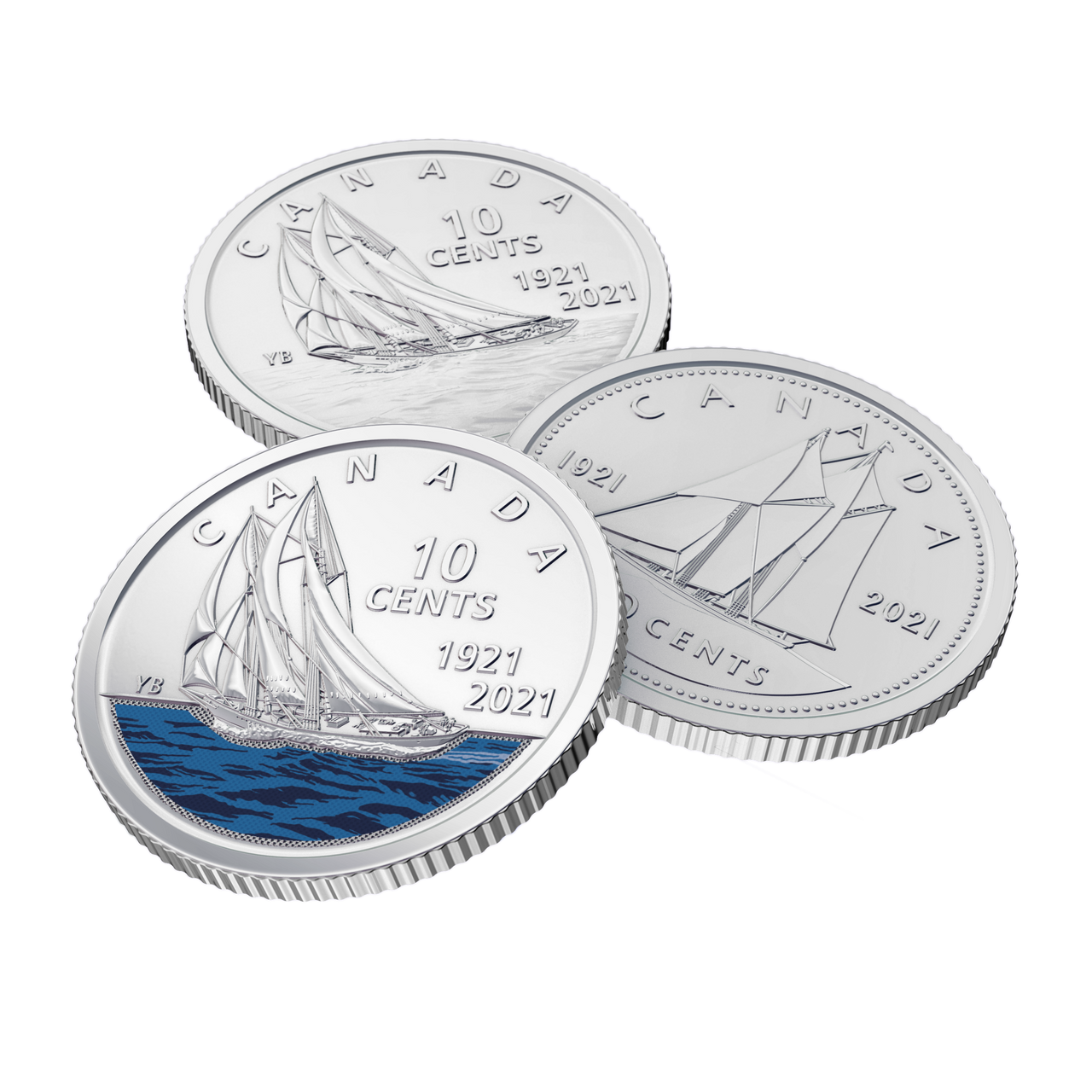 2021 10-CENT SPECIAL WRAP ROLL COLLECTION 100TH ANNIVERSARY OF BLUENOSE