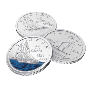 2021 10-CENT SPECIAL WRAP ROLL COLLECTION 100TH ANNIVERSARY OF BLUENOSE
