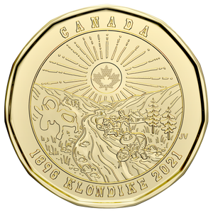 2021 $1 SPECIAL WRAP ROLL 125TH ANNIVERSARY OF THE KLONDIKE GOLD RUSH UNCOLOURED