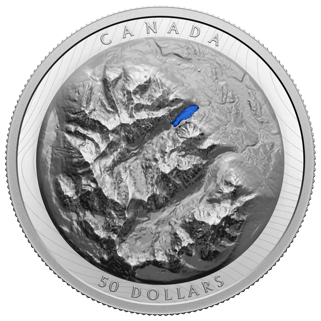 2021 $50 LAKE LOUISE FINE SILVER COIN (2.6oz)