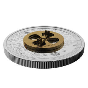 2021 5oz $50 LOST THEN FOUND: CHAMPLAIN AND THE ASTROLABE FINE SILVER COIN