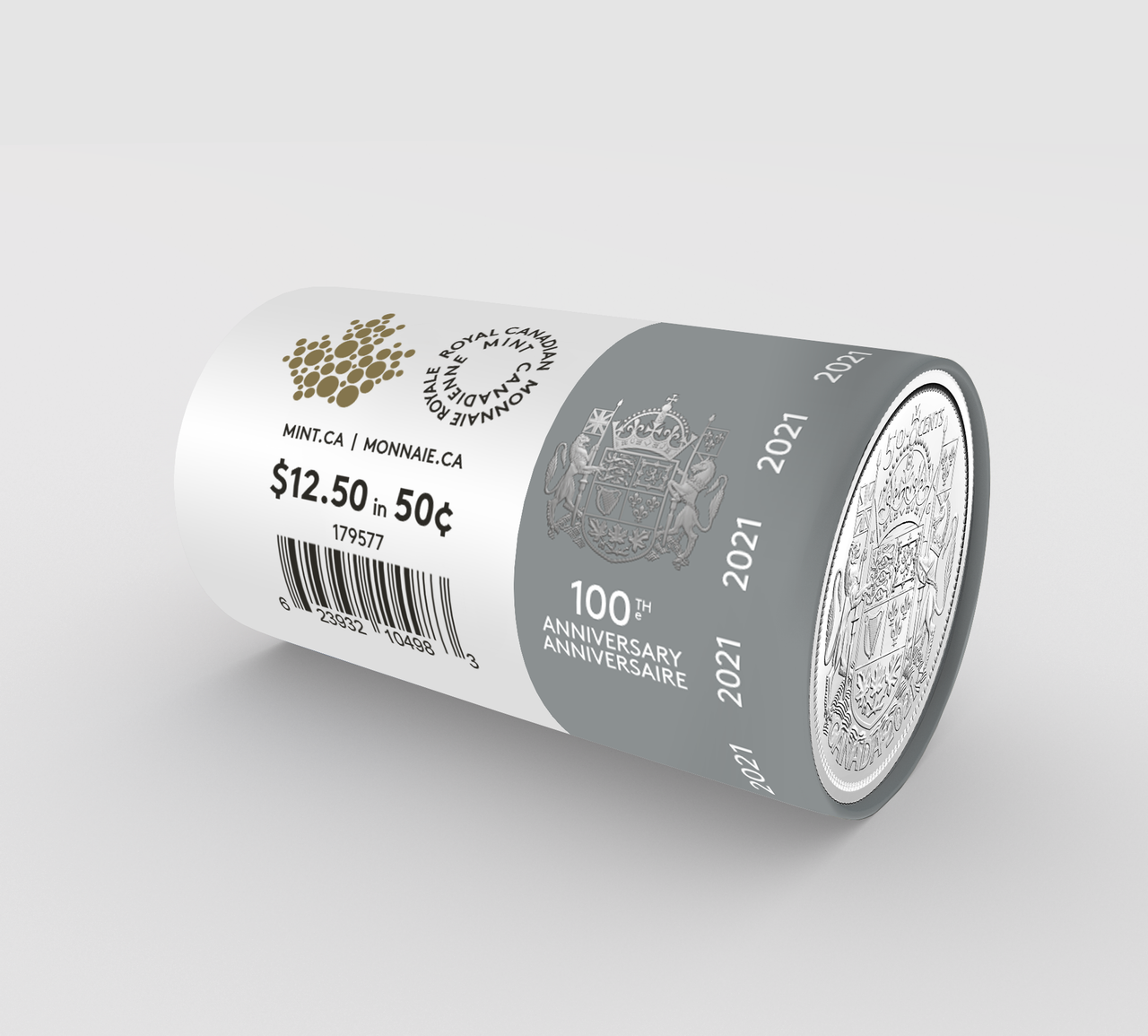 2021 LIMITED EDITION SPECIAL WRAP ROLL 100TH ANNIVERSARY OF CANADA'S COAT OF ARMS