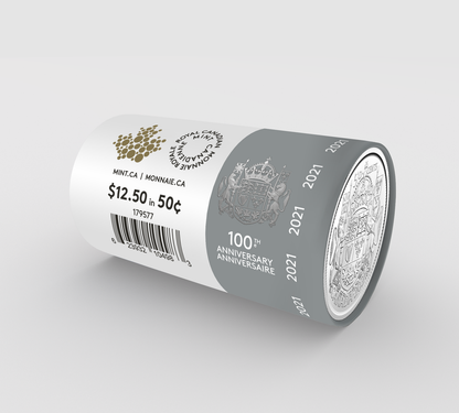 2021 LIMITED EDITION SPECIAL WRAP ROLL 100TH ANNIVERSARY OF CANADA'S COAT OF ARMS
