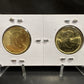 2021 125TH ANNIVERSARY OF THE KLONDLIKE GOLD RUSH IN CARDBOARD 2X2 COLOURED/UNCOLOURED LOONIE (2 PACK)