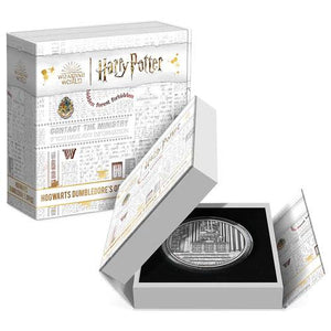 2022 1oz $2 HARRY POTTER HOGWARTS DUMBLEDORE'S OFFICE FINE SILVER COIN