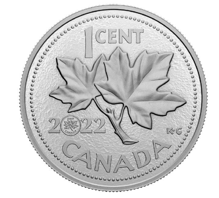 2022 1-CENT 10TH ANNIVERSARY OF THE LAST PENNY FINE SILVER COIN