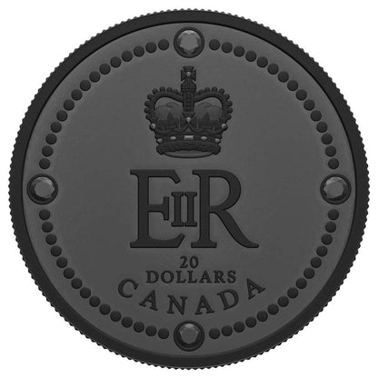 2022 1oz $20 QUEEN ELIZABETHS II ROYAL CYPHER FINE SILVER COIN