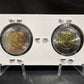 2022 50TH ANNIVERSARY OF THE SUMMIT SERIES IN CARDBOARD 2X2 COLOURED/UNCOLOURED TOONIE (2 PACK)