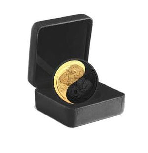 2022 1oz $20 BLACK AND GOLD: THE SEA OTTER FINE SILVER COIN