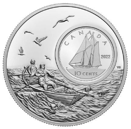2022 10-CENT 5oz THE BIGGER PICTURE: BLUENOSE FINE SILVER COIN