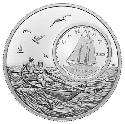 2022 10-CENT 5oz THE BIGGER PICTURE: BLUENOSE FINE SILVER COIN