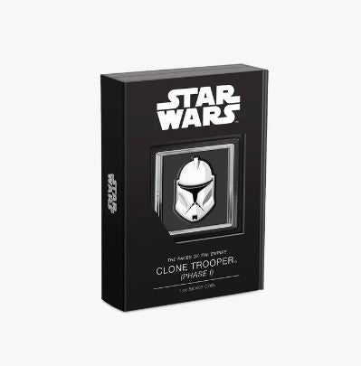 2022 1oz  $2 THE FACES OF THE EMPIRE- CLONE TROOPER FINE SILVER COIN