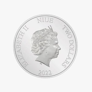 2022 $2 HARRY POTTER SEASON'S GREETINGS FINE SILVER COIN