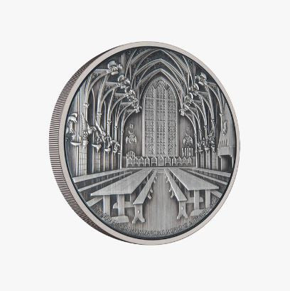 2022 1oz $2 HOGWARTS- THE GREAT HALL FINE SILVER COIN