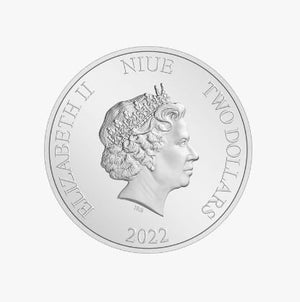 2022 1oz $2 THE MANDALORIAN CLASSIC- AHSOKA TANO FINE SILVER COIN