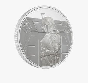 2022 1oz $2 THE MANDALORIAN CLASSIC- BO-KATAN KRYZE FINE SILVER COIN
