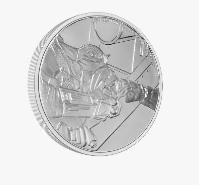 2022 1oz $2 THE MANDALORIAN CLASSIC - GROGU FINE SILVER COIN