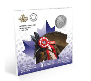 2022 1/4oz $5 MOMENTS TO HOLD 100TH ANNIVERSARY OF THE ROYAL AGRICULTURAL WINTER FAIR FINE SILVER COIN