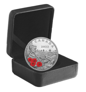2022 1oz $20 REMEMBRANCE DAY FINE SILVER COIN