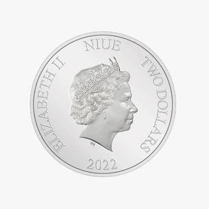2022 1oz $2 STAR WARS SEASON'S GREETINGS FINE SILVER COIN