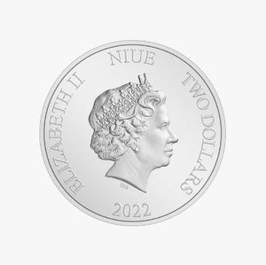 2022 1oz $2 SUPERMAN CLASSIC FINE SILVER COIN