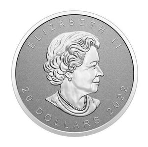 2022 1oz $20 ULTRA-HIGH RELEIF SML FINE SILVER COIN