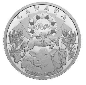 2022 2oz $30 100TH ANNIVERSARY OF THE ROYAL AGRICULTURAL WINTER FAIR FINE SILVER COIN