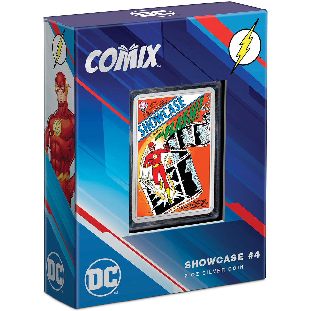 2023 2oz $5 DC COMIX SHOWCASE #4: THE FLASH 2 OZ SILVER COIN