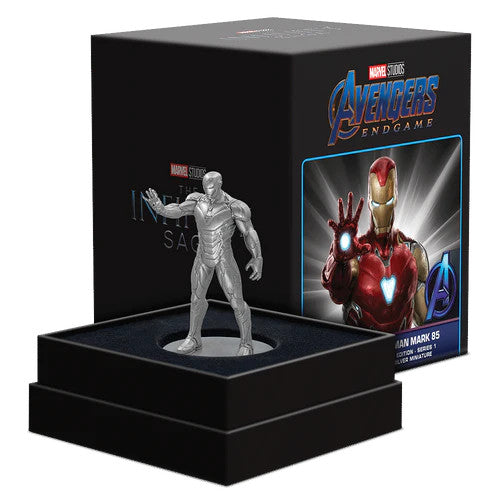 MARVEL AVENGERS ENDGAME: IRON MAN MARK 85 SERIES 1 - FINE SILVER MINIATURE 162.754G (LIMITED EDITION)