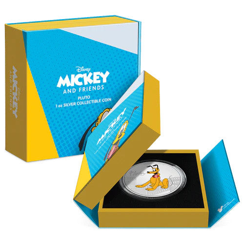 2023 1oz $2 DISNEY MICKEY & FRIENDS - PLUTO FINE SILVER COIN