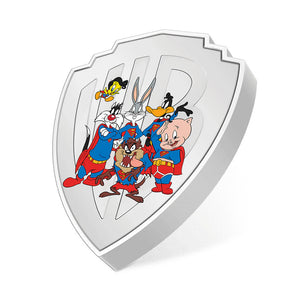 2023 2oz $5 WB 100TH ANNIVERSARY SUPERMAN LOONEY TUNES MASHUPS SILVER COIN