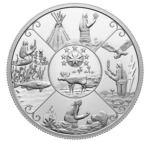 2023 1oz $20 GENERATIONS: MI'KMAQ CREATION STORY FINE SILVER COIN